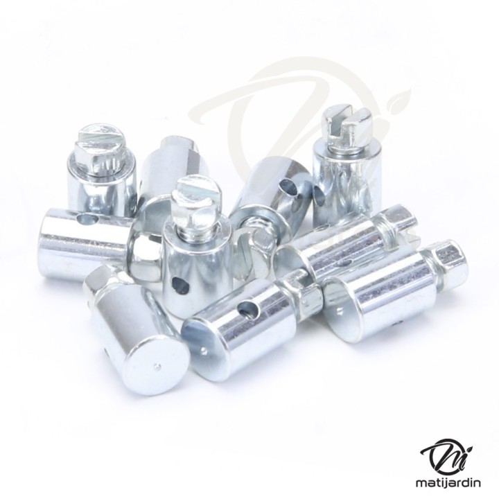 Serre câble pour câble Ø 2 mm. Diamètre butée 8 mm. x10