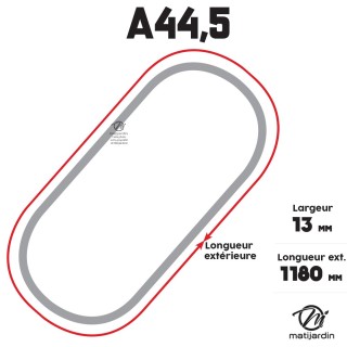 Courroie tondeuse Trapézoïdale A44,5 - 13 mm x 1180 mm