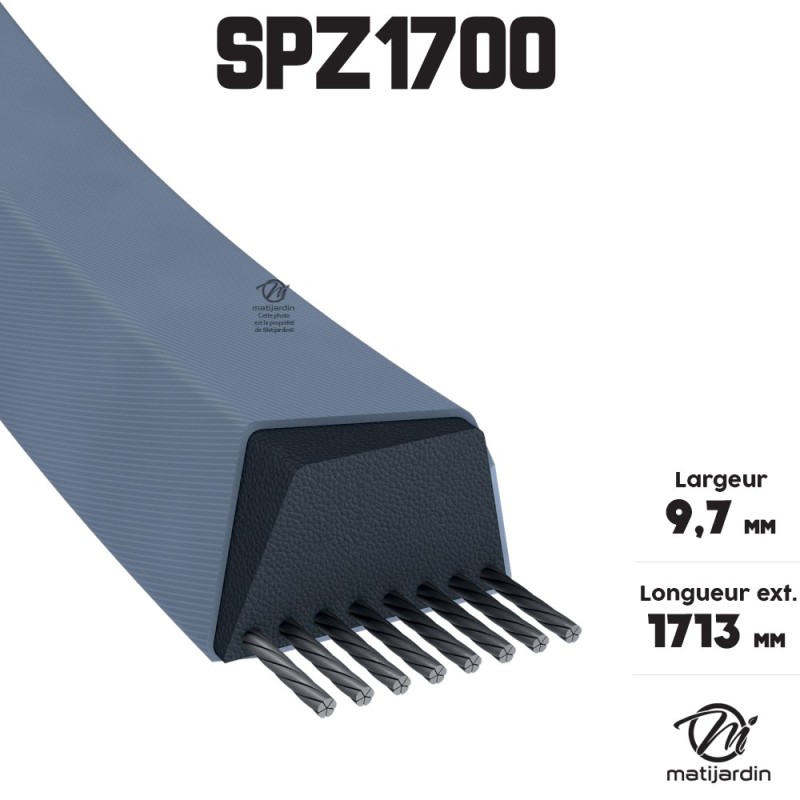 Courroie tondeuse 4L780 Teknic Kevlar Trapézoïdale - 12,7 mm x 1981 mm