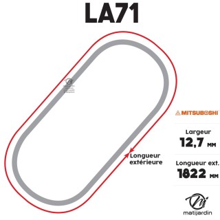Courroie tondeuse Mitsuboshi LA71 - 12,7 mm x 1822 mm