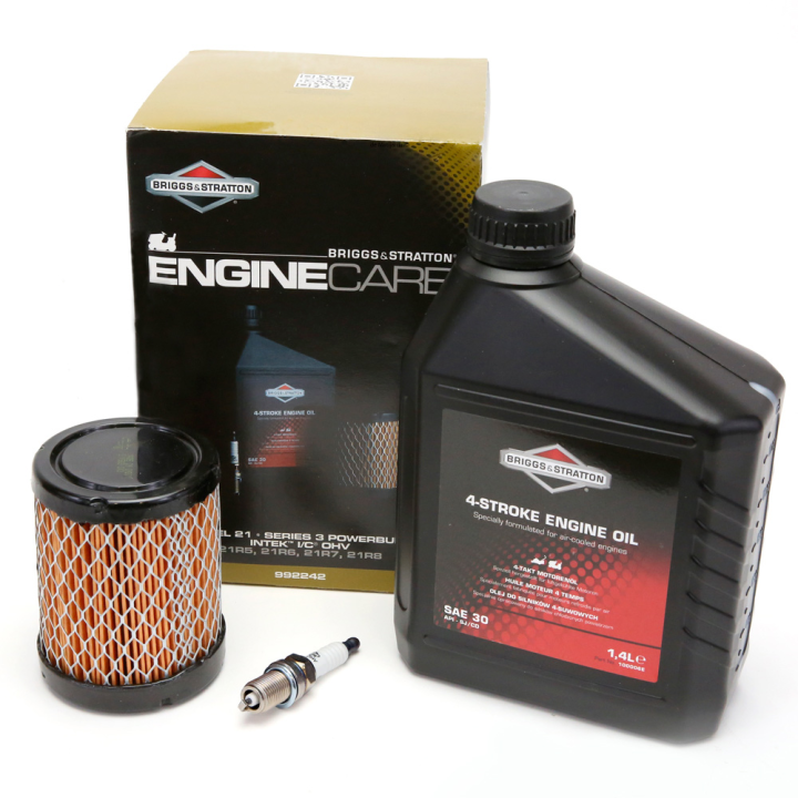 Kit entretien origine pour moteur Briggs et Stratton modèles 21, 21R5, 21R6, 21R7, 21R8, et séries 3 powerbuilt intek I/C OHV