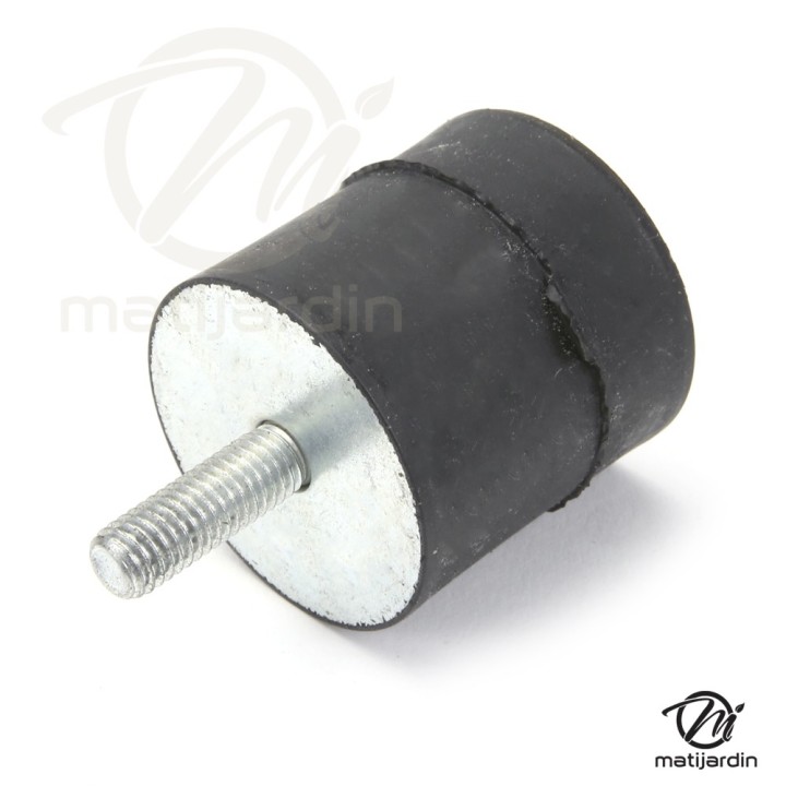 Silent bloc, plot antivibratoire universel 40 x 40 mm. Mâle M8 / Femelle M8