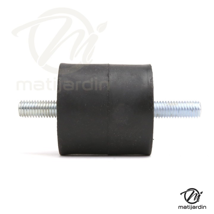 Silent bloc, plot antivibratoire universel 40 x 40 mm. Mâle M8 / Mâle M8