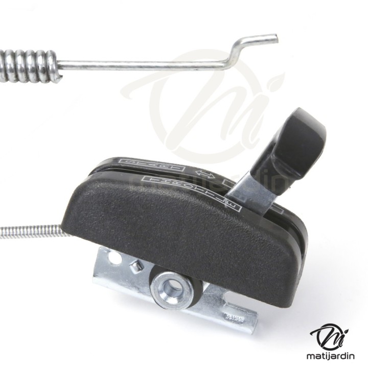 Manette, commande de gaz universelle avec couvercle plastique. Longueur 1,80 m