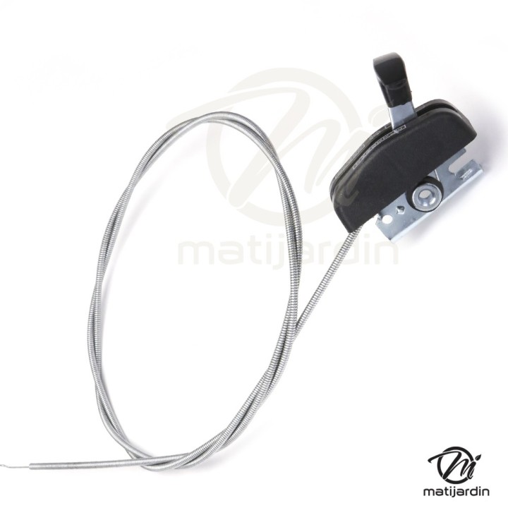 Manette, commande de gaz universelle avec couvercle plastique. Longueur 1,80 m