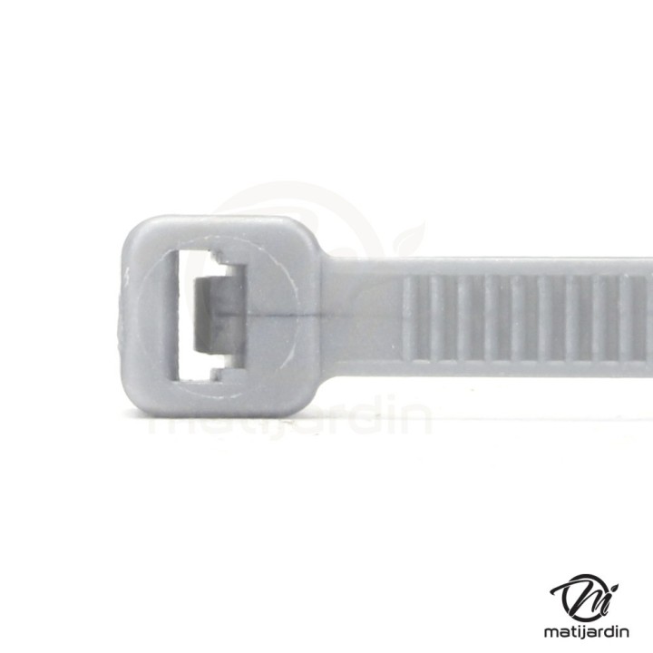 Collier de serrage flexible x100. Plastique autobloquant. 4,8 x 100 mm