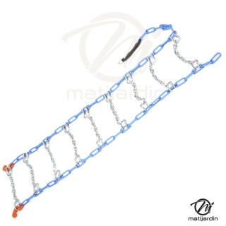 Chaîne à neige x2 pour tondeuse. 400 x 4, 350 x 5, 12 x 350 x 6, 13 x 400 x 6 et 410 x 350 x 6