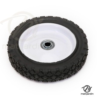 Roue tondeuse métallique avec roulement. Ø 175 mm