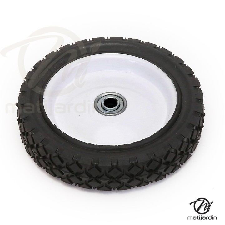 Roue tondeuse métallique avec roulement. Ø 175 mm