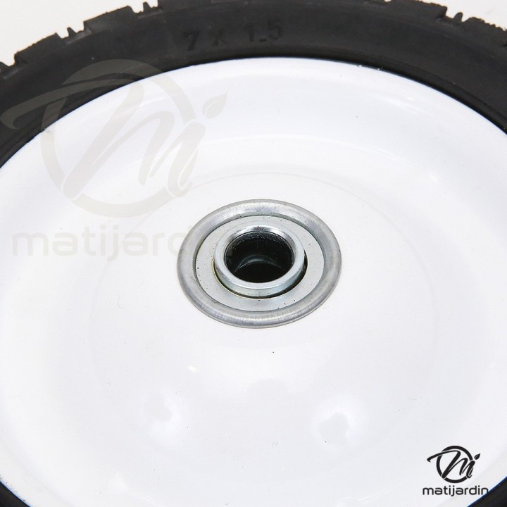 Roue tondeuse métallique avec roulement. Ø 175 mm