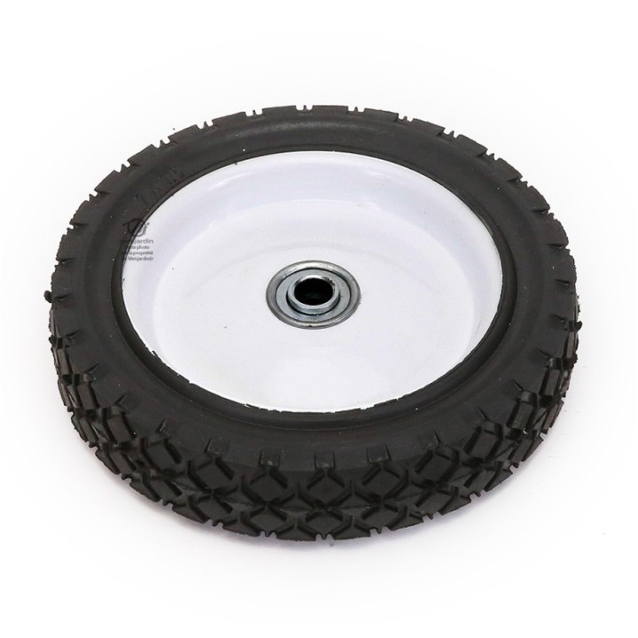 Roue tondeuse métallique avec roulement. Ø 175 mm