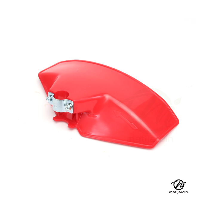 Carter de protection pour débroussailleuse, livré avec inserts caoutchoucs.