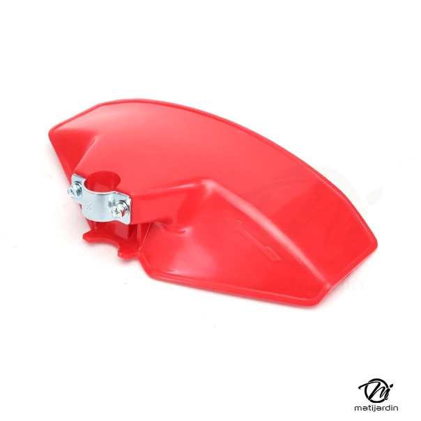 Carter de protection pour débroussailleuse, livré avec inserts caoutchoucs.