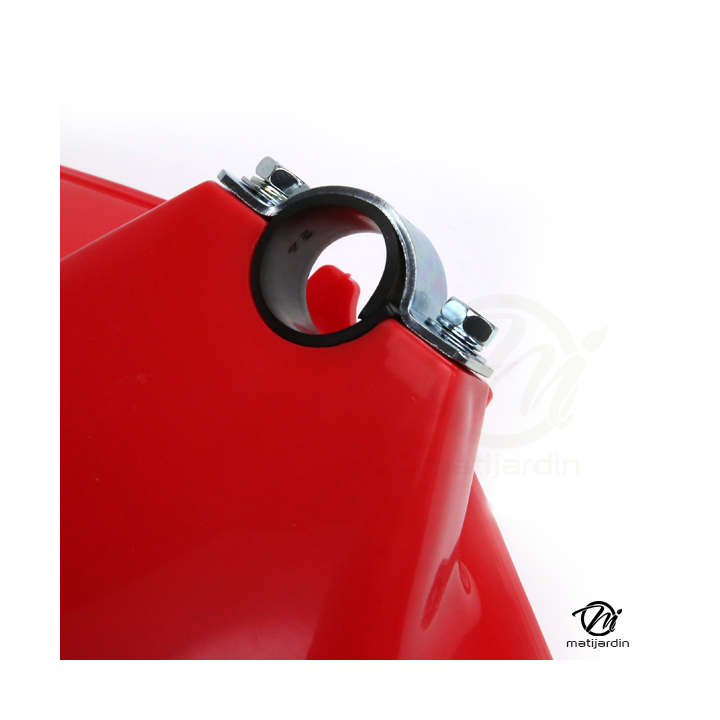 Carter de protection pour débroussailleuse, livré avec inserts caoutchoucs.