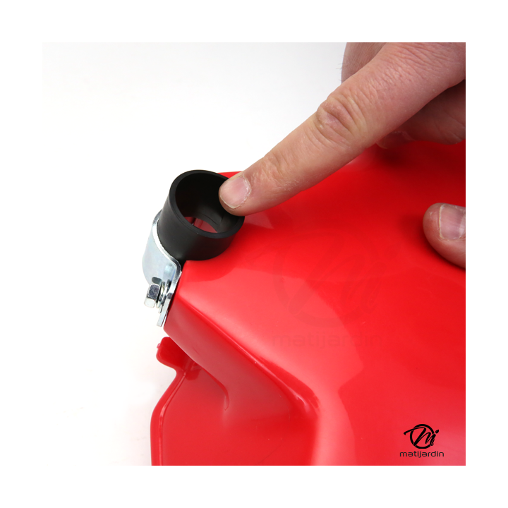 Carter de protection pour débroussailleuse, livré avec inserts caoutchoucs.