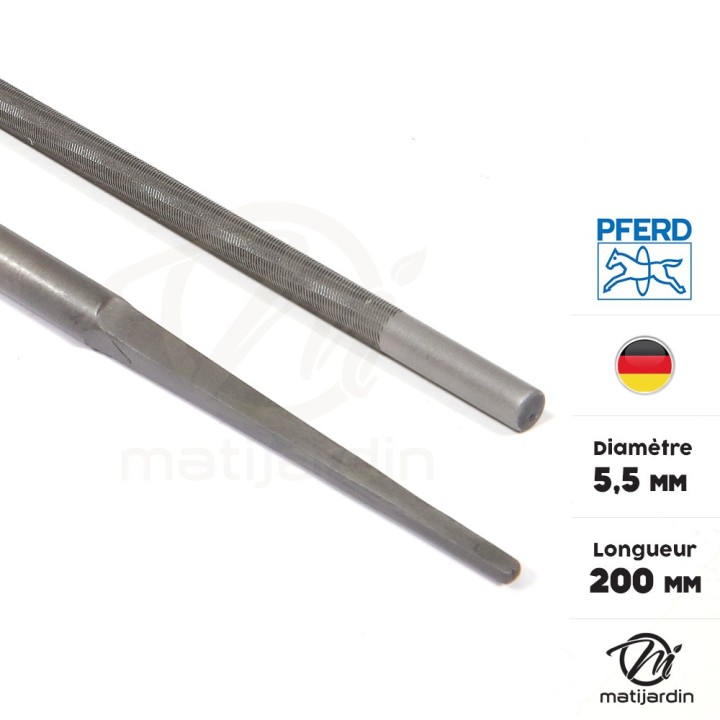 2 limes D. 5,5mm Pferd pour affutage chaîne de tronçonneuse