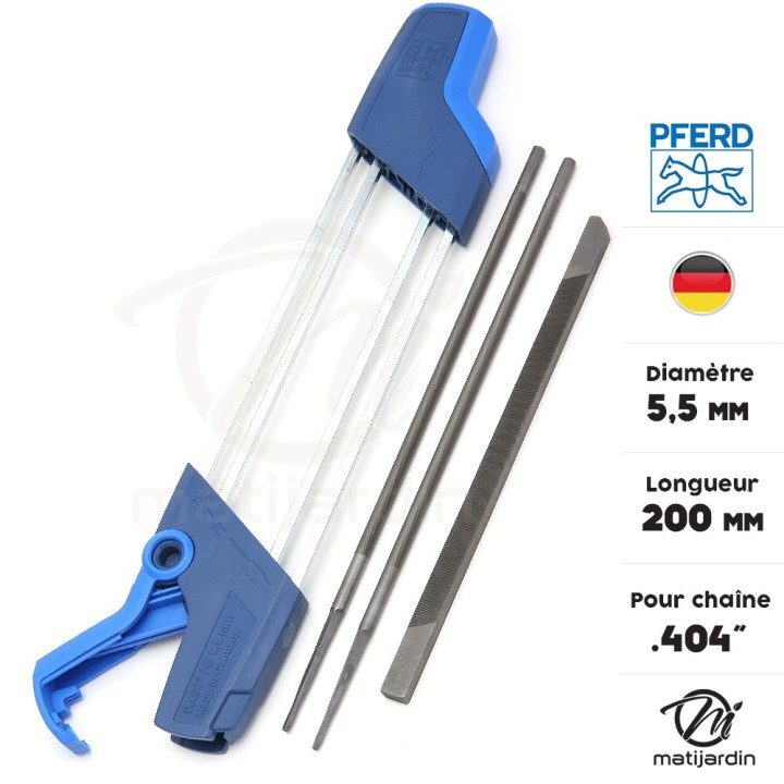 Affuteuse réversible Pferd plus limes d. 5,5mm pour chaîne de tronçonneuse
