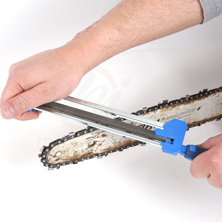 Porte lime d'affutage Pferd + lime ronde d. 5,5mm