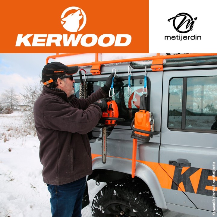 Chaîne Kerwood pour tronçonneuse 3/8" LP 1,3 mm. 48 maillons. Gouge demi carrée