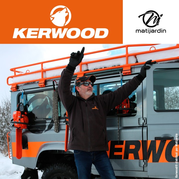 Chaîne Kerwood pour tronçonneuse 3/8" 1,5 mm. Rouleau 100 pieds. Gouge demi carrée