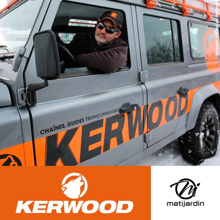 Chaîne Kerwood pour tronçonneuse 3/8" 1,6 mm. Rouleau 100 pieds. Gouge demi carrée