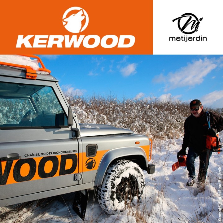 Chaîne Kerwood pour tronçonneuse .325" 1,5 mm. 57 maillons. Gouge demi carrée