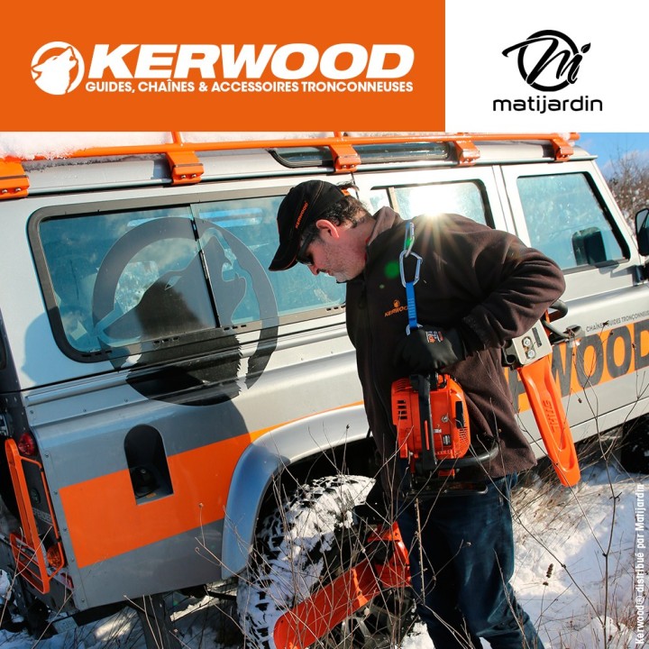 Chaîne Kerwood pour tronçonneuse .325" 1,5 mm. 65 maillons. Gouge demi carrée