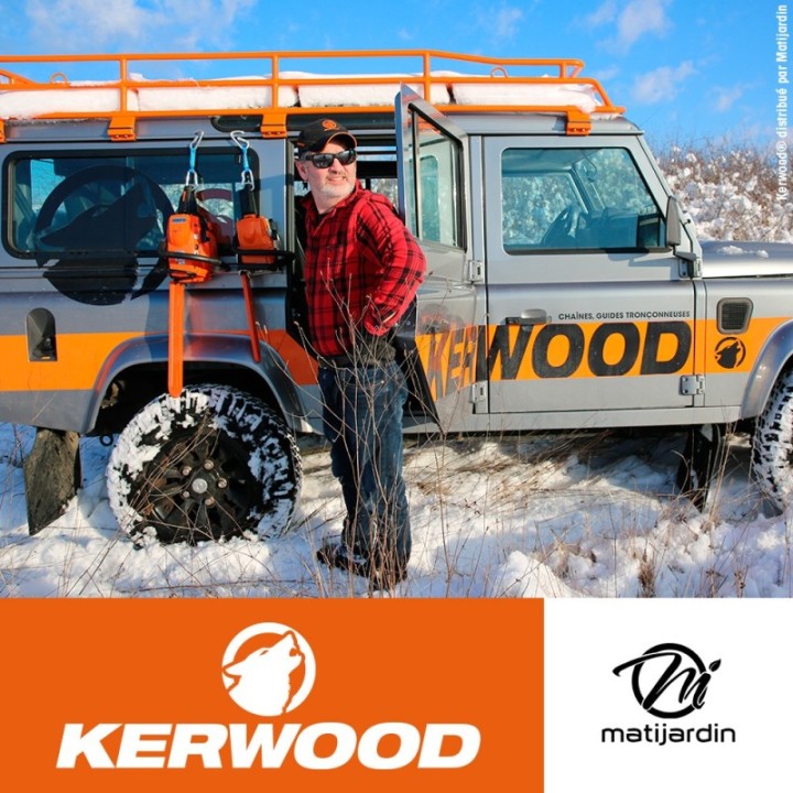 Chaîne Kerwood pour tronçonneuse .325" 1,5 mm 76 maillons. Gouge demi carrée