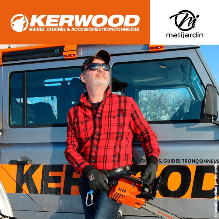 Chaîne Kerwood pour tronçonneuse .325" 1,5 mm 68 maillons. Gouge demi carrée