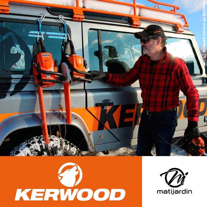 Chaîne Kerwood pour tronçonneuse .325" 1,6 mm. 81 maillons. Gouge demi carrée