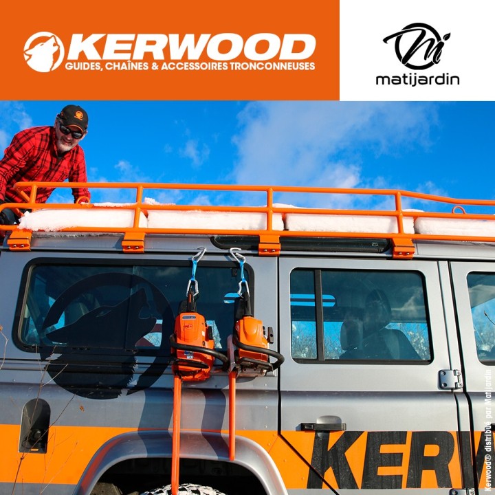 Chaîne Kerwood pour tronçonneuse .404" 1,6 mm. 68 maillons. Gouge demi carrée