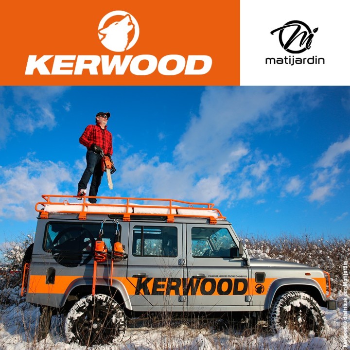 Chaîne Kerwood pour tronçonneuse .404" 1,6 mm. Rouleau 100 pieds. Gouge demi carrée