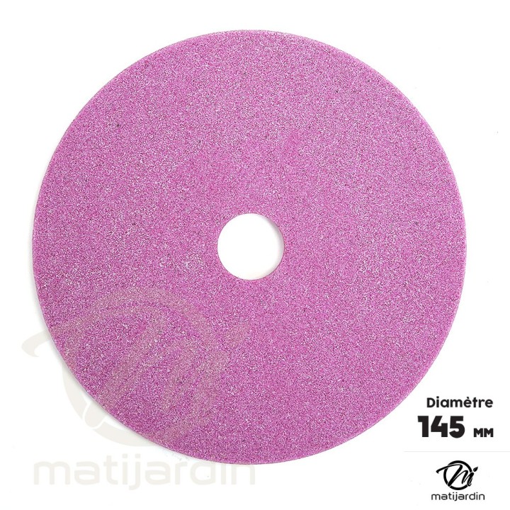 Meule d'affûtage chaîne tronçonneuse 3/8" et .404" Ø 145 mm. Epaisseur 4,5 mm