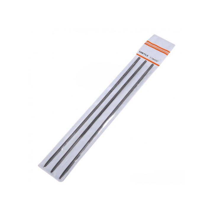 Lime d'affûtage de chaîne Hobby. x12. Ø 4 mm. Longueur 200 mm