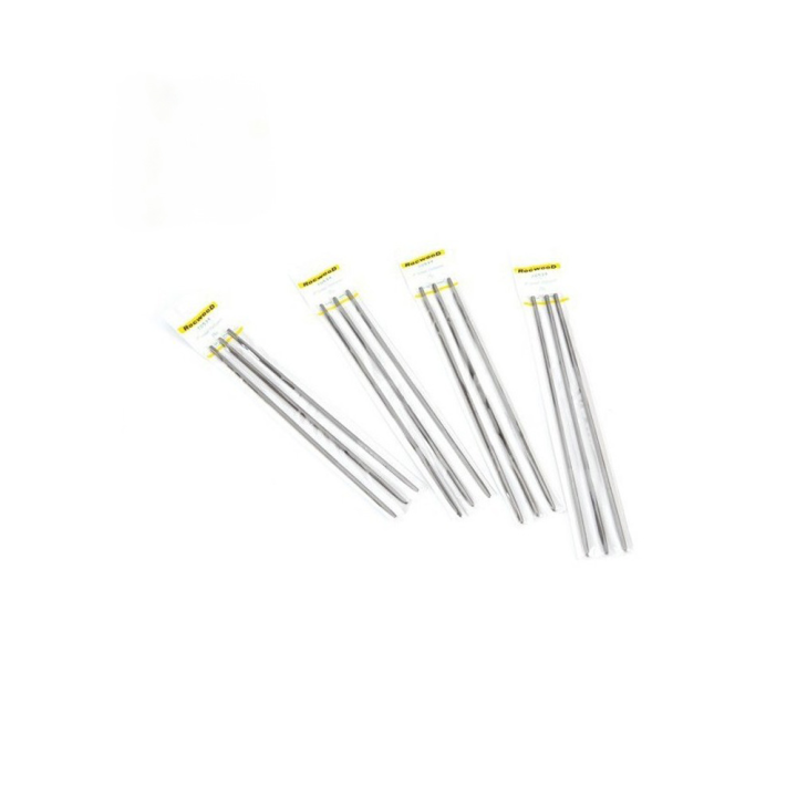 Lime d'affûtage de chaîne Hobby. x12. Ø 4,8 mm. Longueur 200 mm
