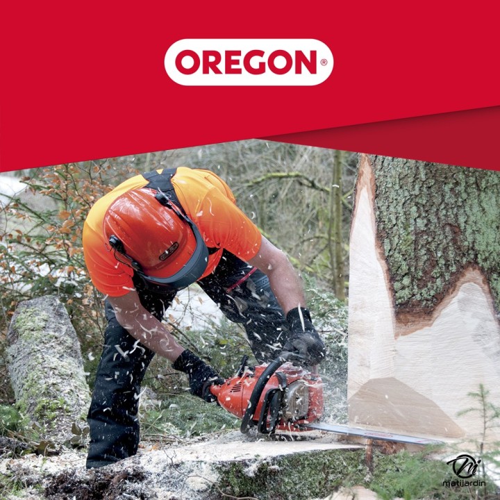 Chaîne Oregon pour tronçonneuse .325" 1,5 mm. 65 maillons. Gouge profil demi rond