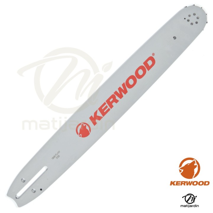 Guide tronçonneuse Kerwood 45 cm 3/8" 1,5 mm. 68 maillons. 18A3KLWC