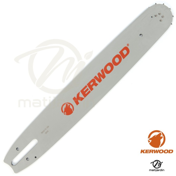 Guide tronçonneuse Kerwood 40 cm 3/8" 1,6 mm. 60 maillons. 16A4KLWE