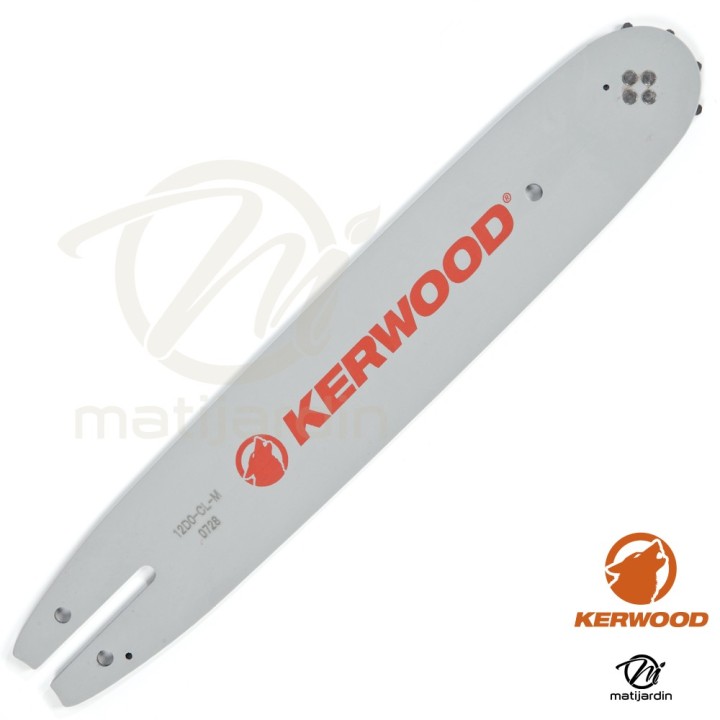 Guide tronçonneuse Kerwood 30 cm 3/8" LP. 1,3 mm. 44 maillons. 12B2KCWG