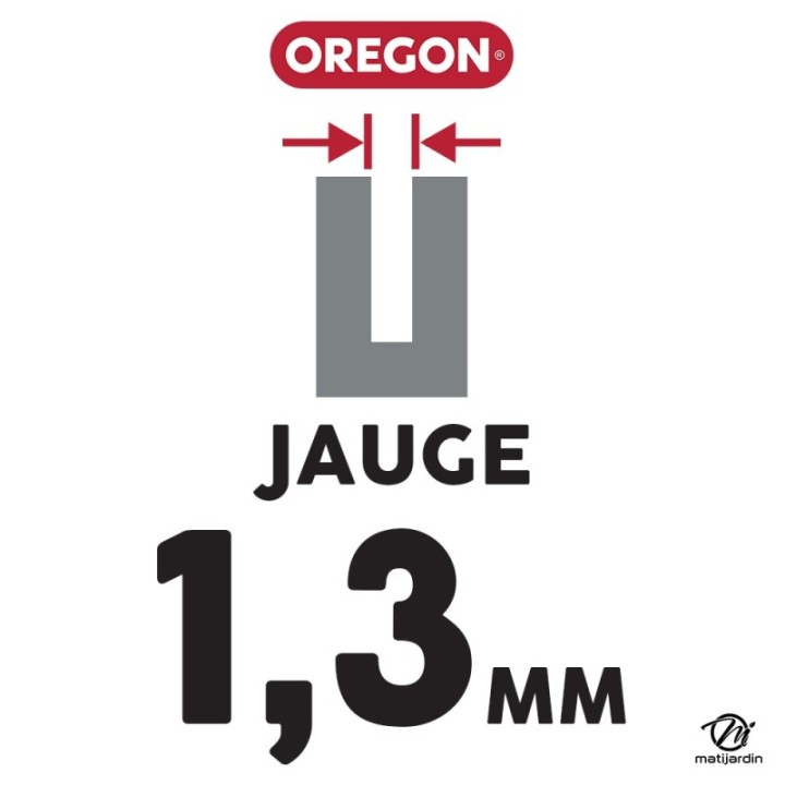 Guide tronçonneuse Oregon 25 cm. 3/8"LP 1,3 mm 40 maillons 100SDEA041 DB Guard