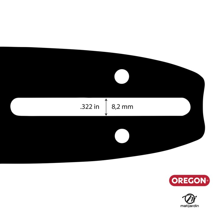 Guide tronçonneuse Oregon 35 cm. 3/8"LP 1,3 mm 52 maillons 140SDEA041 DB Guard
