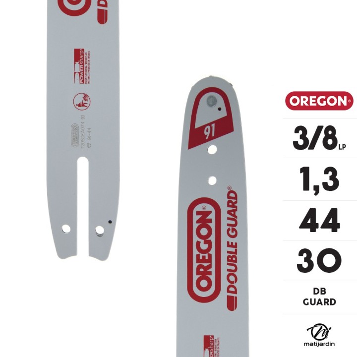 Guide tronçonneuse Oregon 30 cm. 3/8"LP 1,3 mm 45 maillons 120SDEA074 DB Guard