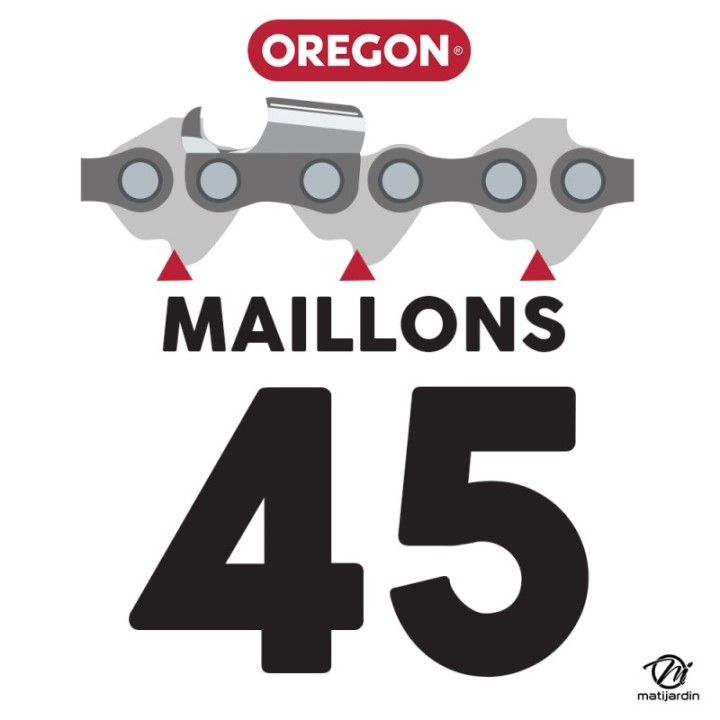 Guide tronçonneuse Oregon 30 cm. 3/8"LP 1,3 mm 45 maillons 120SDEA095 DB Guard