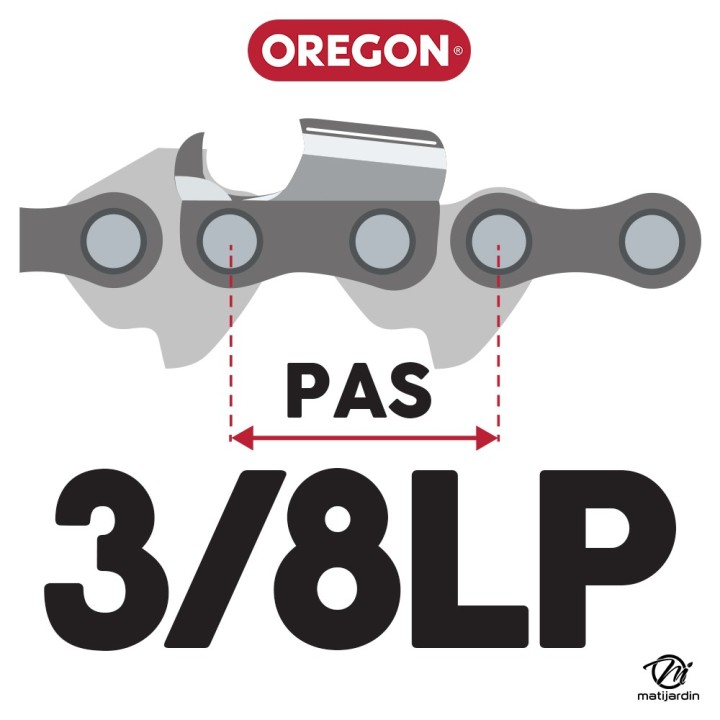 Guide tronçonneuse Oregon 35 cm. 3/8"LP 1,3 mm 52 maillons 140SDEA095 DB Guard