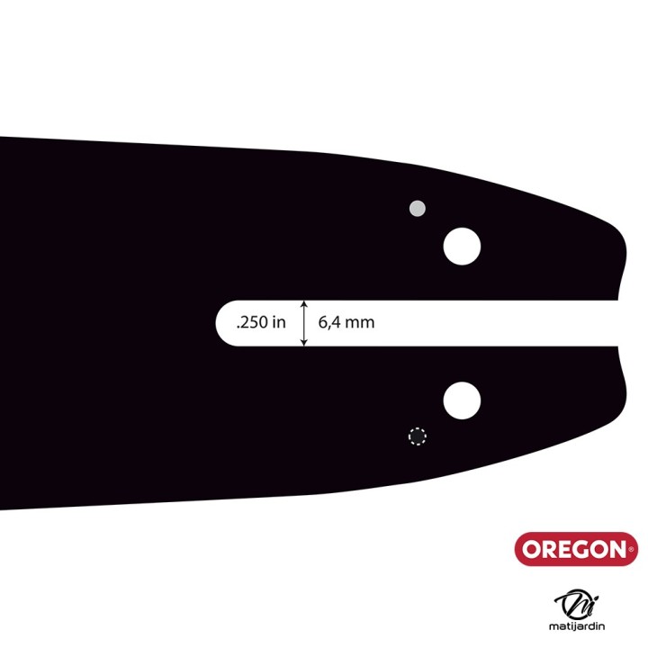 Guide tronçonneuse Oregon 30 cm. 3/8"LP 1,3 mm 44 maillons 120SDEA318 DB Guard