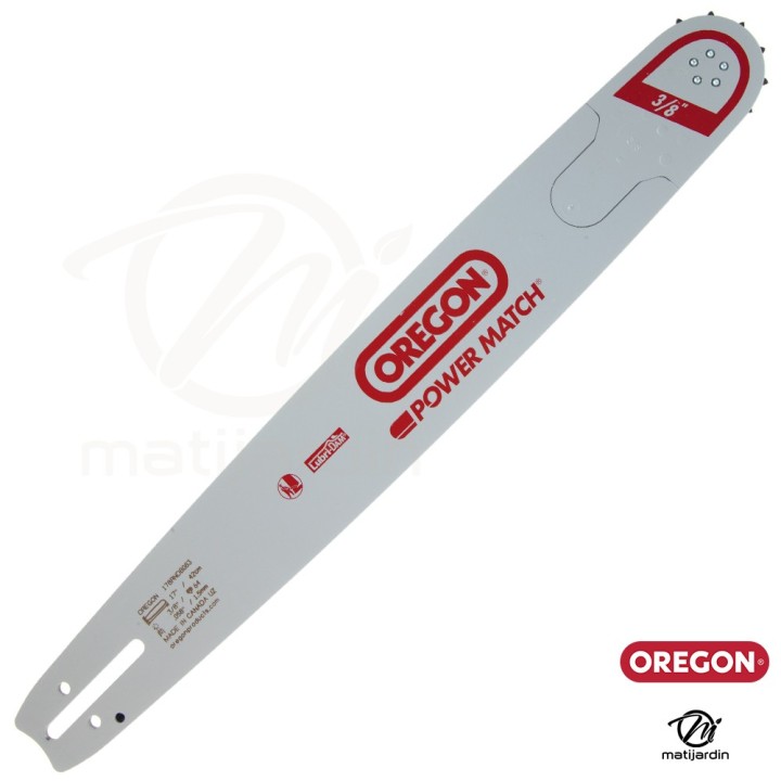 Guide tronçonneuse Oregon 43 cm. 3/8" 1,5 mm 64 maillons 178RNDB083 Power Match
