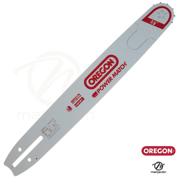 Guide tronçonneuse Oregon 43 cm. 3/8" 1,5 mm 64 maillons 178RNDD009 Power Match