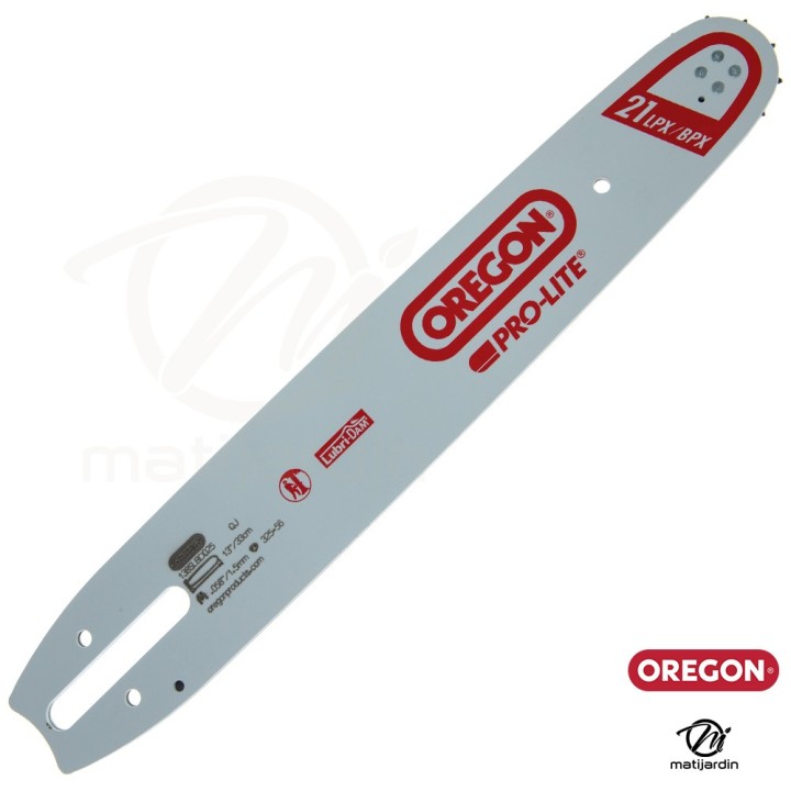 Guide tronçonneuse Oregon 33 cm. .325" 1,5 mm 56 maillons 138SLBD025 Pro Lite