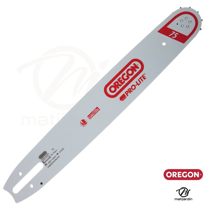 Guide tronçonneuse Oregon 40 cm. 3/8" 1,6 mm 60 maillons 163SLHD025 Pro Lite