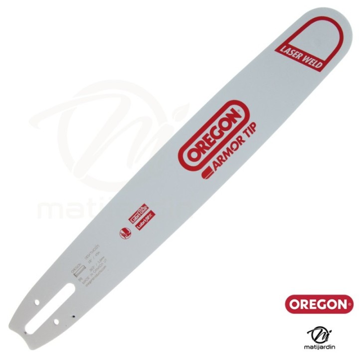 Guide tronçonneuse Oregon 45 cm. 3/8" 1,6 mm 66 maillons 183ATMD025 Hard Nose